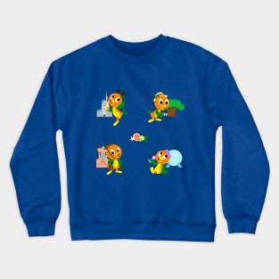 Citrus Bird Vacation Crewneck Sweatshirt